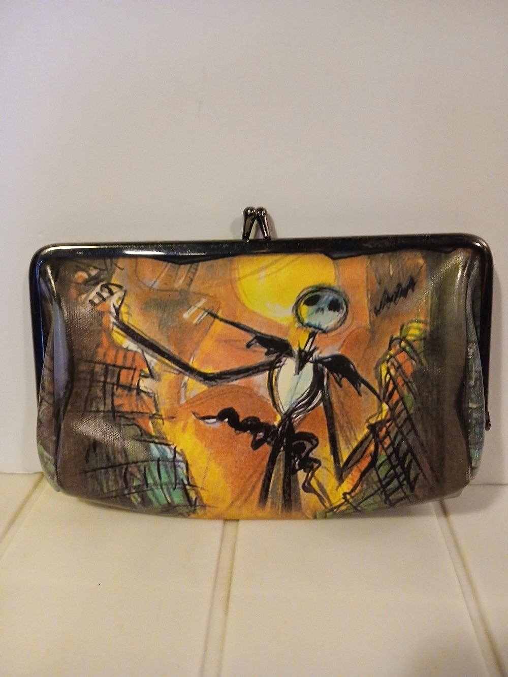 Artistic Yellow & Black Clutch Wallet for Men